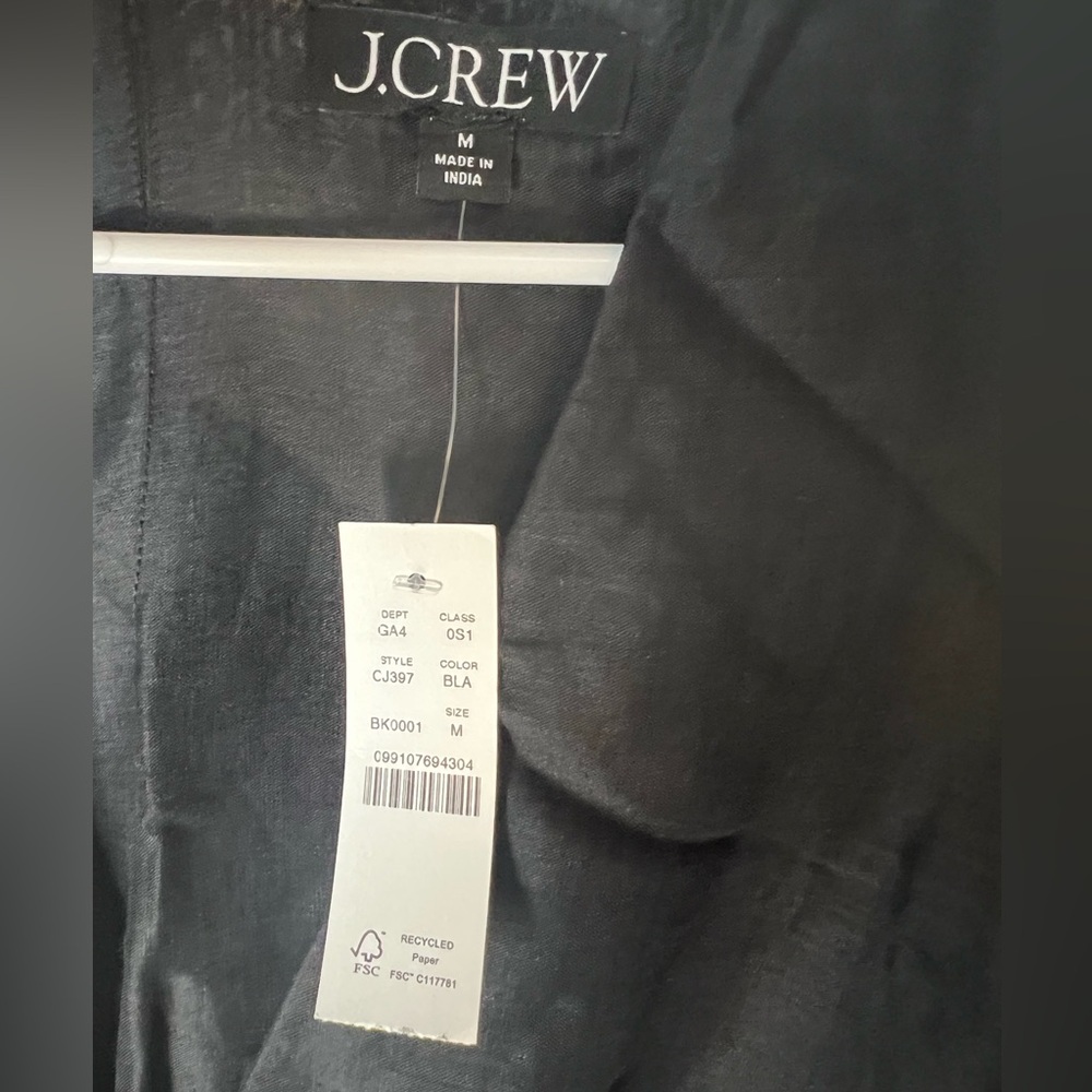 NWT J.Crew Elegant Black Maxi Dress - Picture 4 of 9